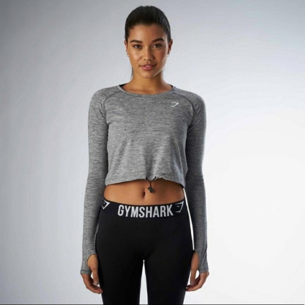 ISO Gymshark drawstring crop top